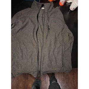 The North Face Iron Jacket Men's Size M Gray Full Zipper Long Sleeve Polyester